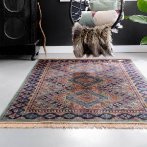 Vintage Vloerkleed khepera Groen