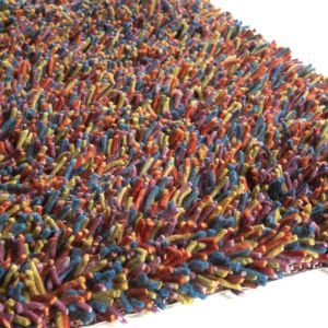 Hoogpolig vloerkleed Angora Multi