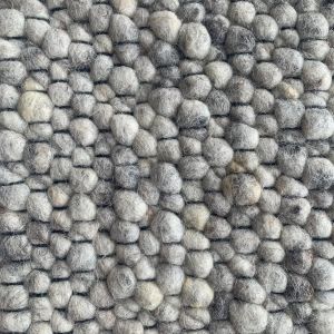 Wollen vloerkleed Ajour Black warp nr.80 Basic Pallio by Brinker