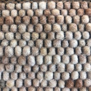 Wollen vloerkleed Basilicaal Black Warp nr.133 Basic Pallio by Brinker
