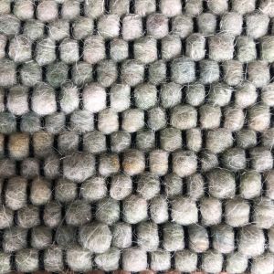 Wollen vloerkleed Basilicaal Black Warp nr.140 Basic Pallio by Brinker