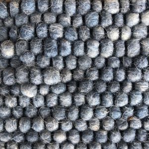 Wollen vloerkleed Basilicaal Black Warp nr.250 Basic Pallio by Brinker