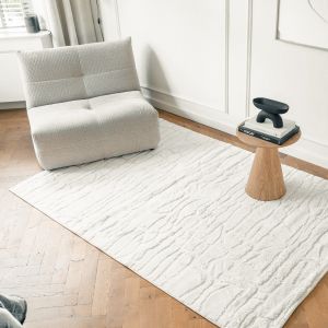 Scandinavisch vloerkleed Bjorn creme/wit - Interieur05