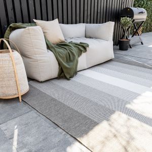 Buiten vloerkleed Boa - Bruin/Wit - dubbelzijdig - EVA Interior