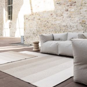 Buiten vloerkleed Boa - Bruin/Grijs - dubbelzijdig - EVA Interior