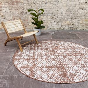 Rond Buitenkleed Frost - Roest - dubbelzijdig - EVA Interior - 200 Ø - (L)