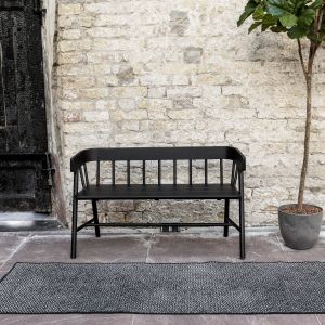 Buiten loper - Balkonkleed Dahl - Zwart - dubbelzijdig - EVA Interior - 80 x 250cm (M)