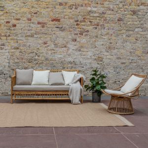 Jute buitenkleed Naturel Border - Interieur05