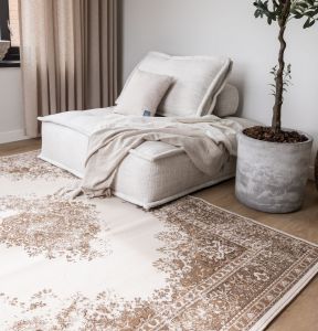 Vintage Vloerkleed Keshan Bruin/Beige