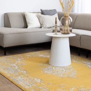 Vintage Vloerkleed Keshan Geel