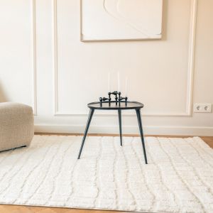 Scandinavisch vloerkleed Malin creme/wit - Interieur05