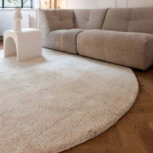Rond Berber Vloerkleed Ivoor wit Nador - Interieur05