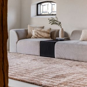Vloerkleed Rectangle Bruin/Wit - Interieur05