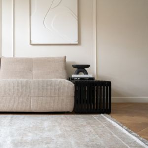 Vintage vloerkleed Smuk beige/bruin met franjes - Interieur05