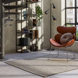 Wollen Vloerkleed Torino 830 Grijs-Brinker