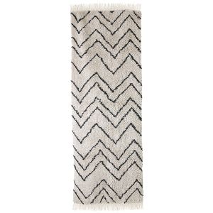 HK Living katoenen zigzag loper - 75 x 220 cm - (S)