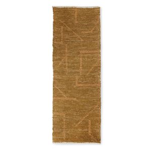 HK Living katoenen loper mosterd/honing 70 x 200 cm - (S)