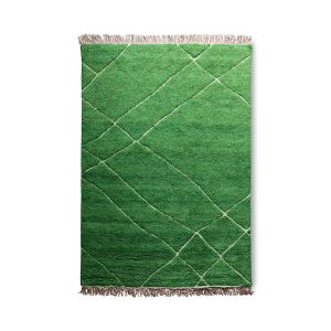 Handgeknoopt wollen vloerkleed groen hkliving 180x280cm