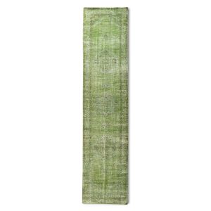 Wollen loper groen hkliving 80x350cm