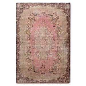 Wollen vloerkleed roze hkliving 200x300cm
