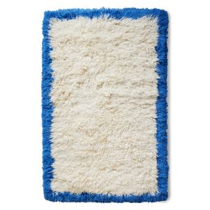 Hoogpolig vloerkleed blauw hkliving 170x280cm