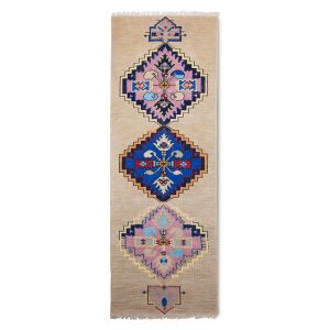 Handgeknoopt wollen loper oriental hkliving 90x265cm