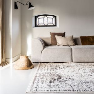 Vintage vloerkleed Arya bruin/beige - Interieur05