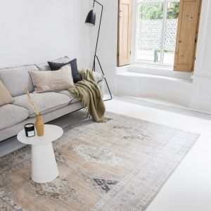 Vintage Vloerkleed Geel - Senna - Interieur05