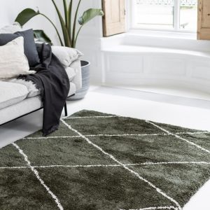 Berber vloerkleed hoogpolig Groen/Cream - scandinavisch - nea - Interieur05