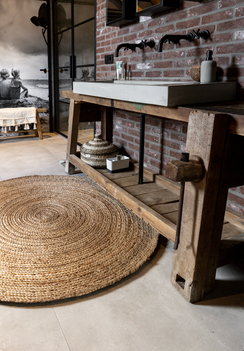 Rond Vloerkleed Jute Naturel
